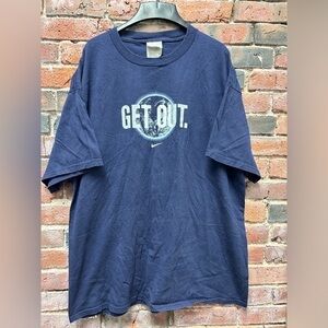 Vintage Nike GET OUT Graphic Tee XL